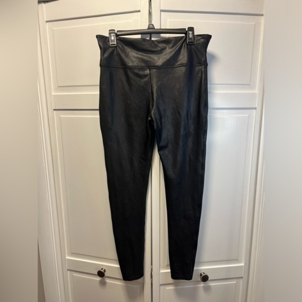 Spanx Faux Leather Leggings Size Women’s 1X Color Black